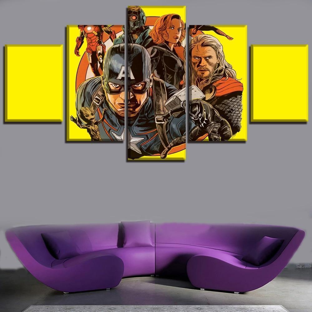 Comic Magazine Avengers Infinity War Marvel Canvas Wall Art