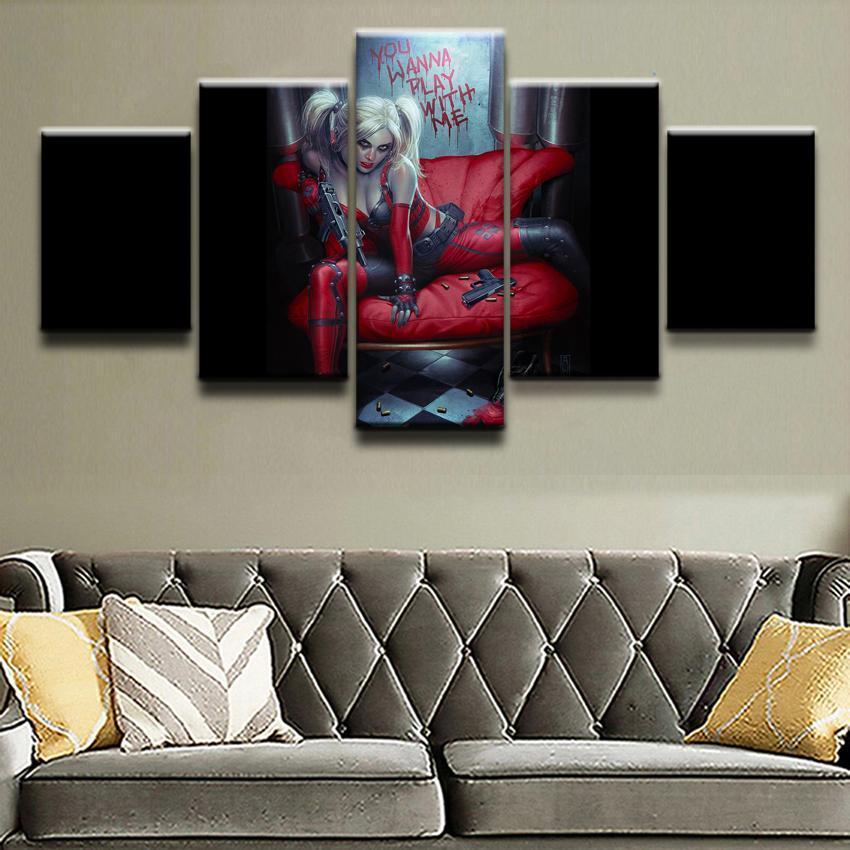 Comics Harley Quinn DC Canvas Wall Art