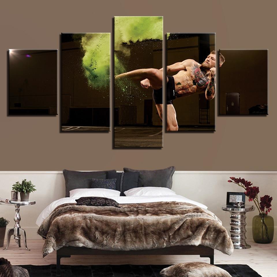 Connor Macgregor Kicking Celebrity Canvas Wall Art