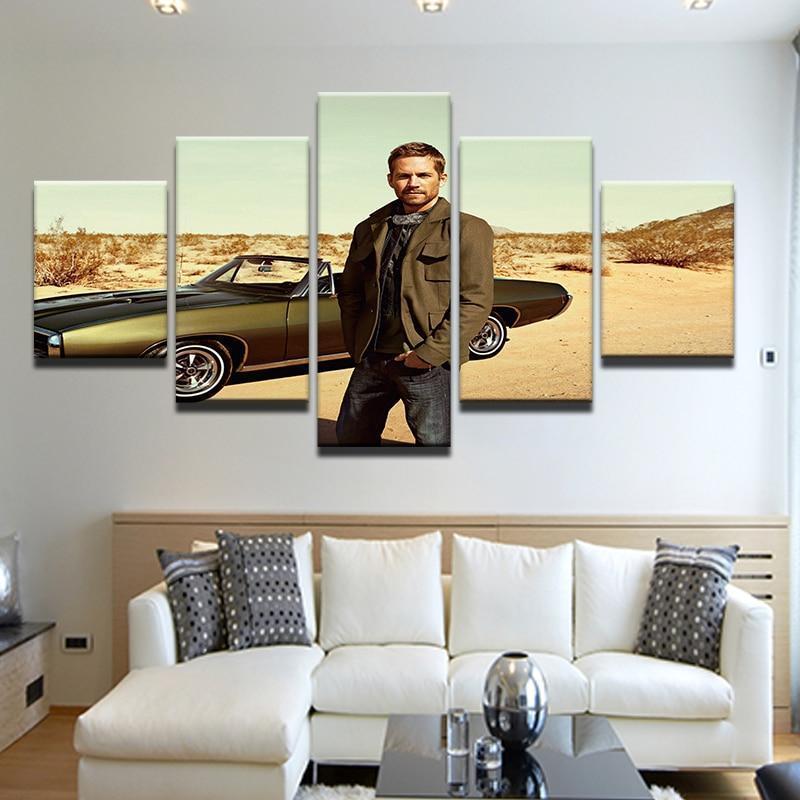 Cool Car In Fast And Furious Movie Canvas Wall Art