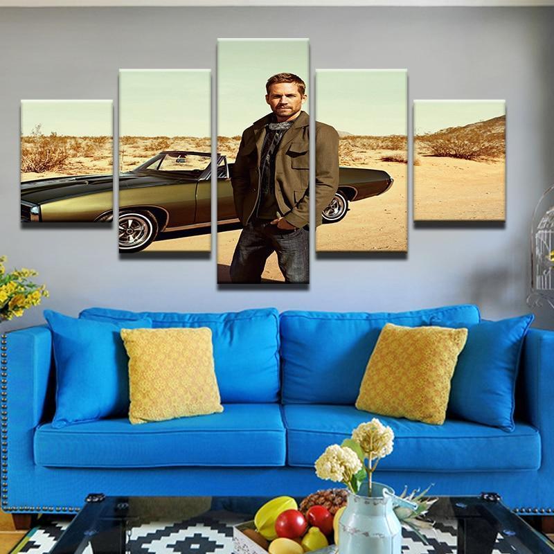 Cool Car In Fast And Furious Movie Canvas Wall Art