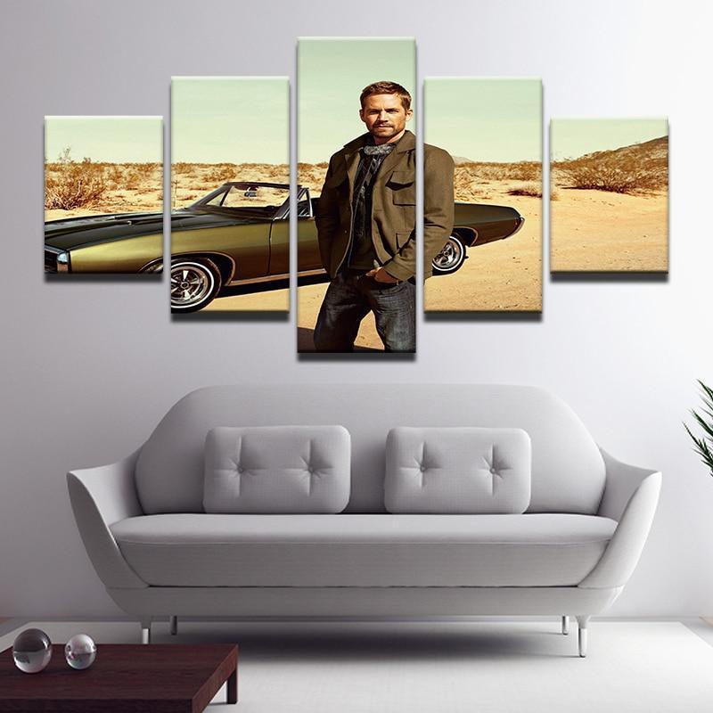 Cool Car In Fast And Furious Movie Canvas Wall Art
