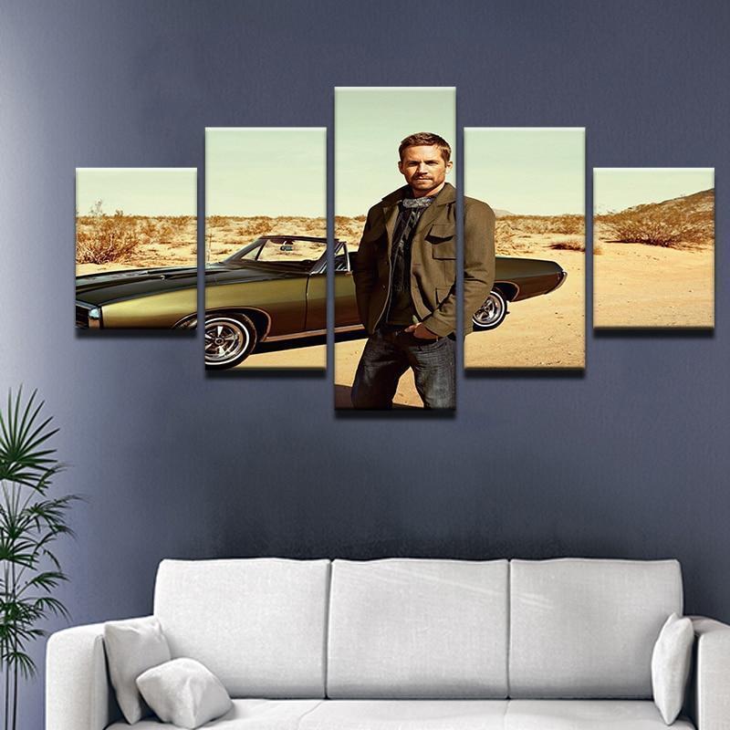 Cool Car In Fast And Furious Movie Canvas Wall Art