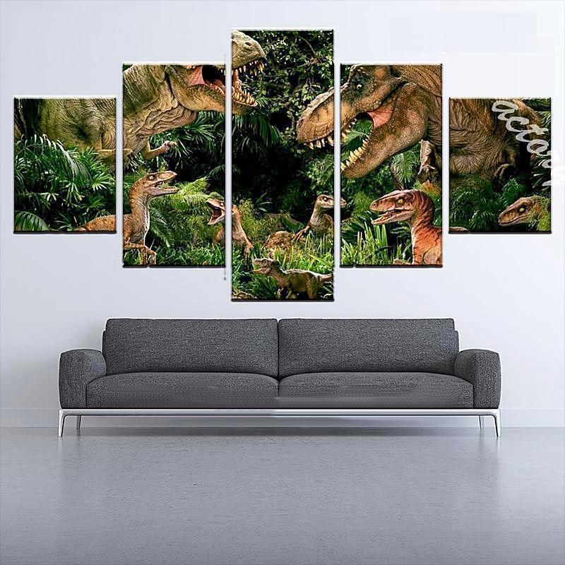 Cool Tyrannosaurus Rex Jurassic Park Canvas Wall Art