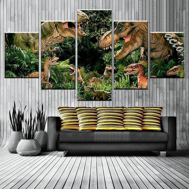 Cool Tyrannosaurus Rex Jurassic Park Canvas Wall Art