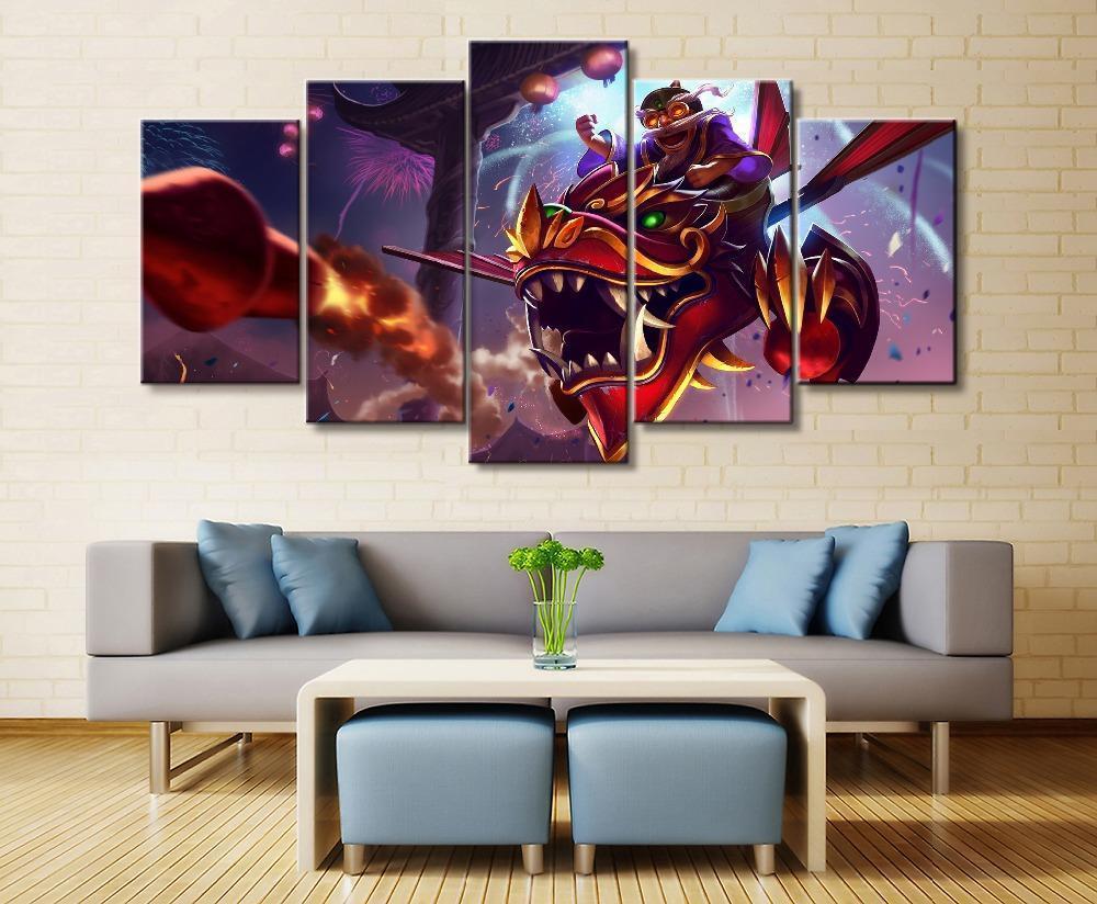 LOL League Of Legends Corki Gaming Canvas Wall Art