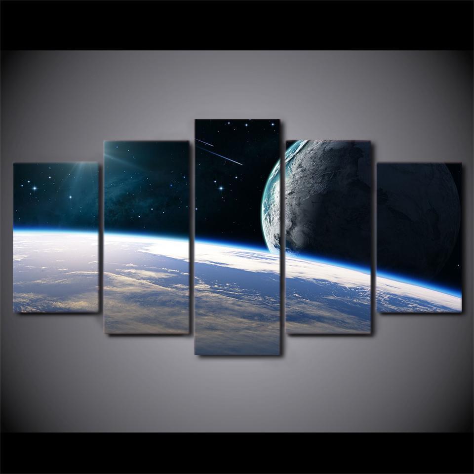 Cosmic Planets Space Universe Canvas Wall Art