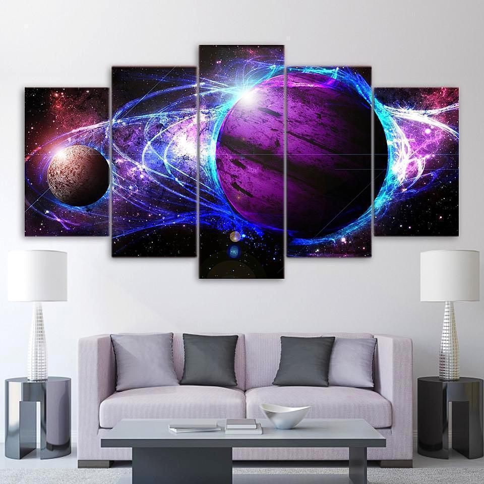 Cosmos Galaxy Star Energy Space Universe Canvas Wall Art