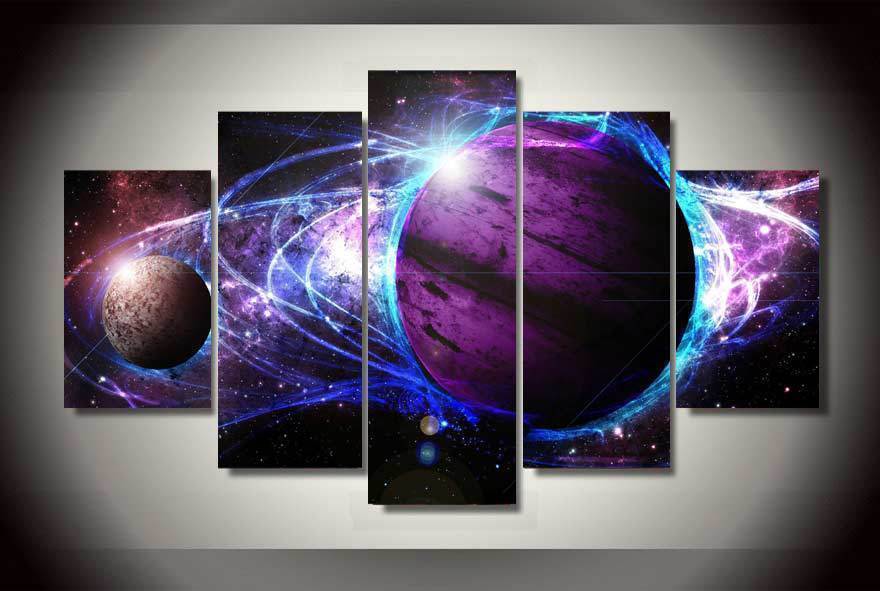 Cosmos Galaxy Star Energy Space Universe Canvas Wall Art