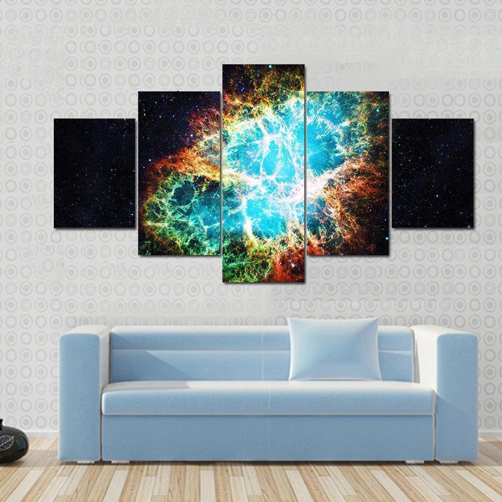 Crab Nebula Space Canvas Wall Art