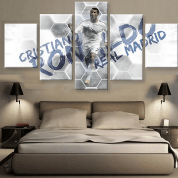 Cristiano Ronaldo Real Madrid Soccer Celebrity Canvas Wall Art