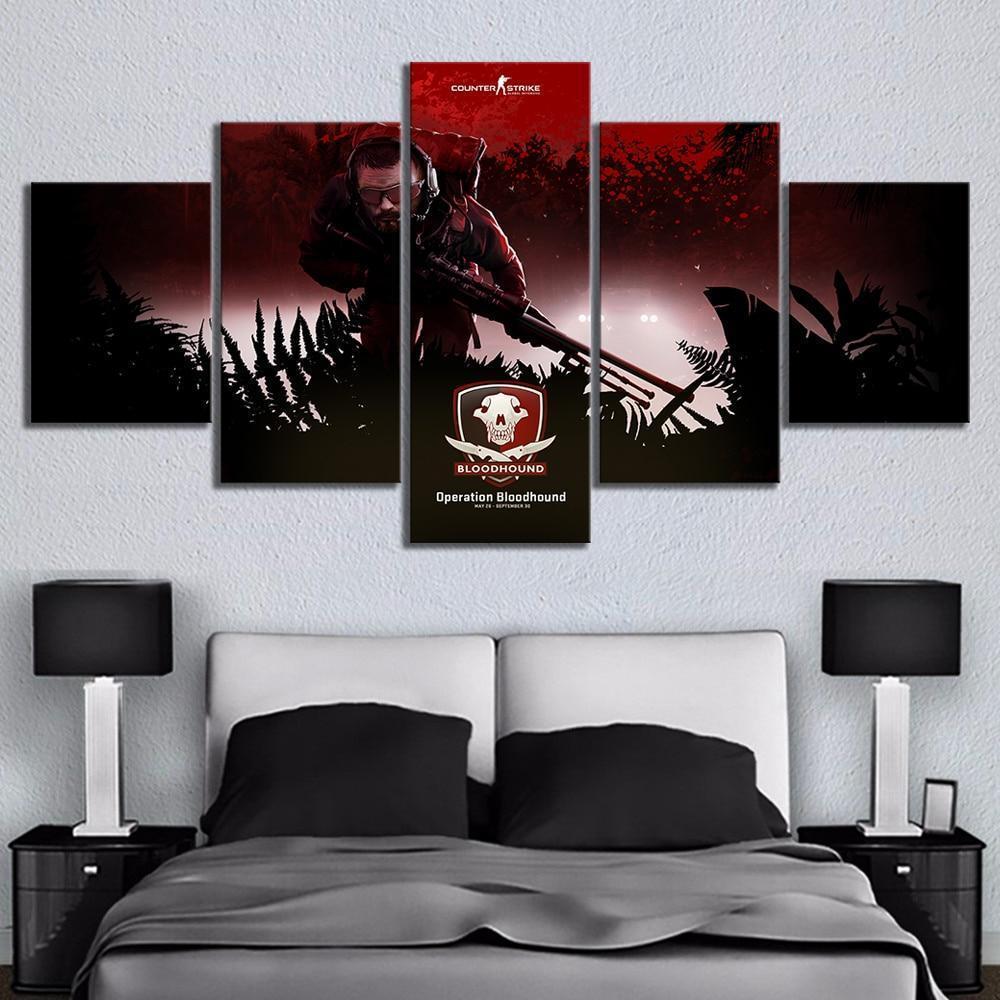 CS GO Bloodhound Gaming Canvas Wall Art