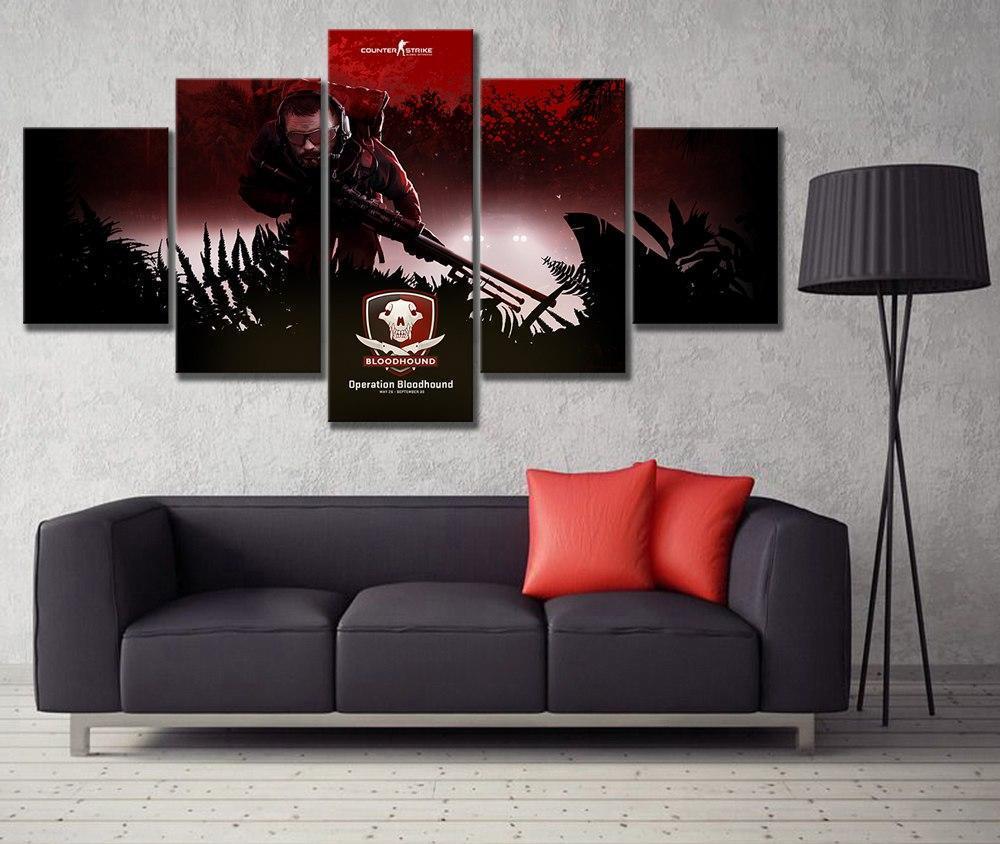 CS GO Bloodhound Gaming Canvas Wall Art