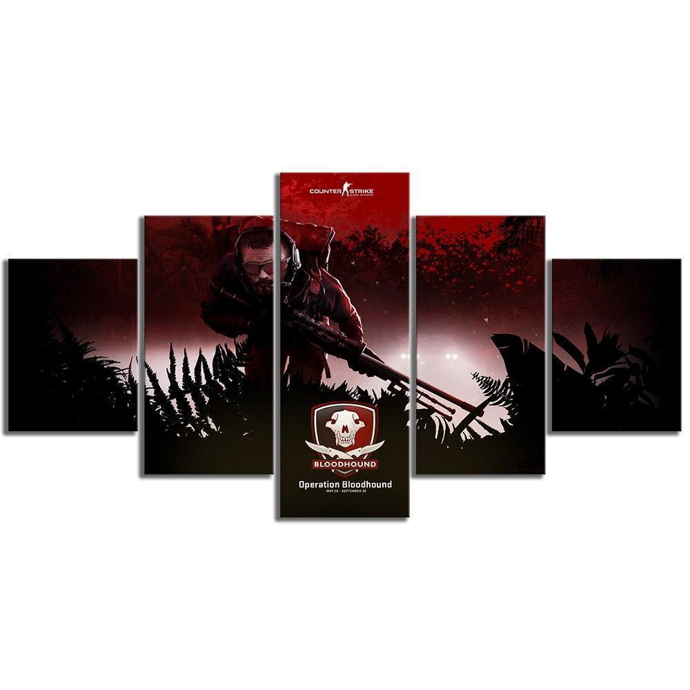 CS GO Bloodhound Gaming Canvas Wall Art