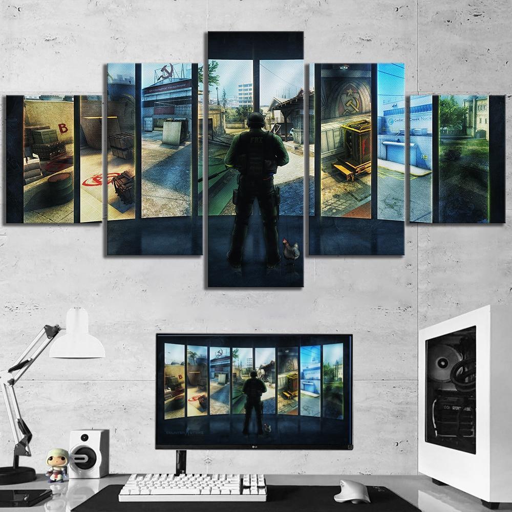 CS GO Choosing Map Gaming Canvas Wall Art