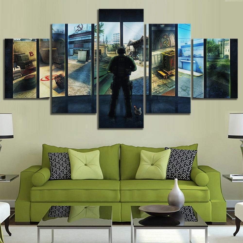 CS GO Choosing Map Gaming Canvas Wall Art