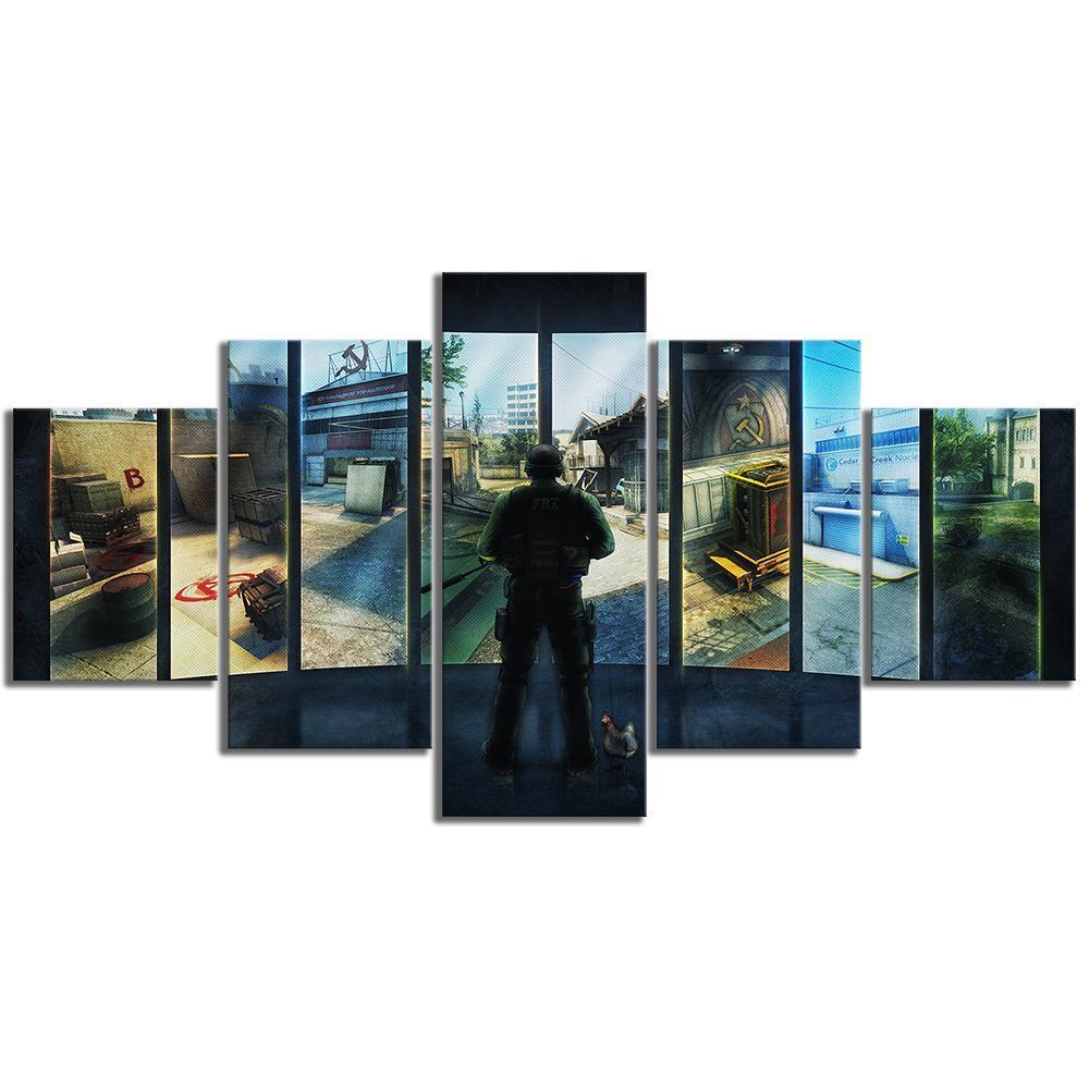 CS GO Choosing Map Gaming Canvas Wall Art