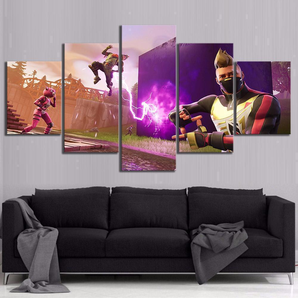 Cube Drift Rex Fortnite Gaming Canvas Wall Art