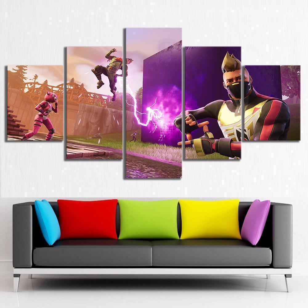 Cube Drift Rex Fortnite Gaming Canvas Wall Art