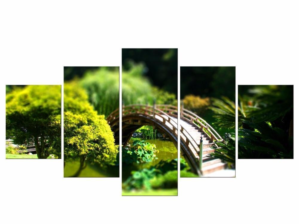 Curved Bridge Canvas Wall Art
