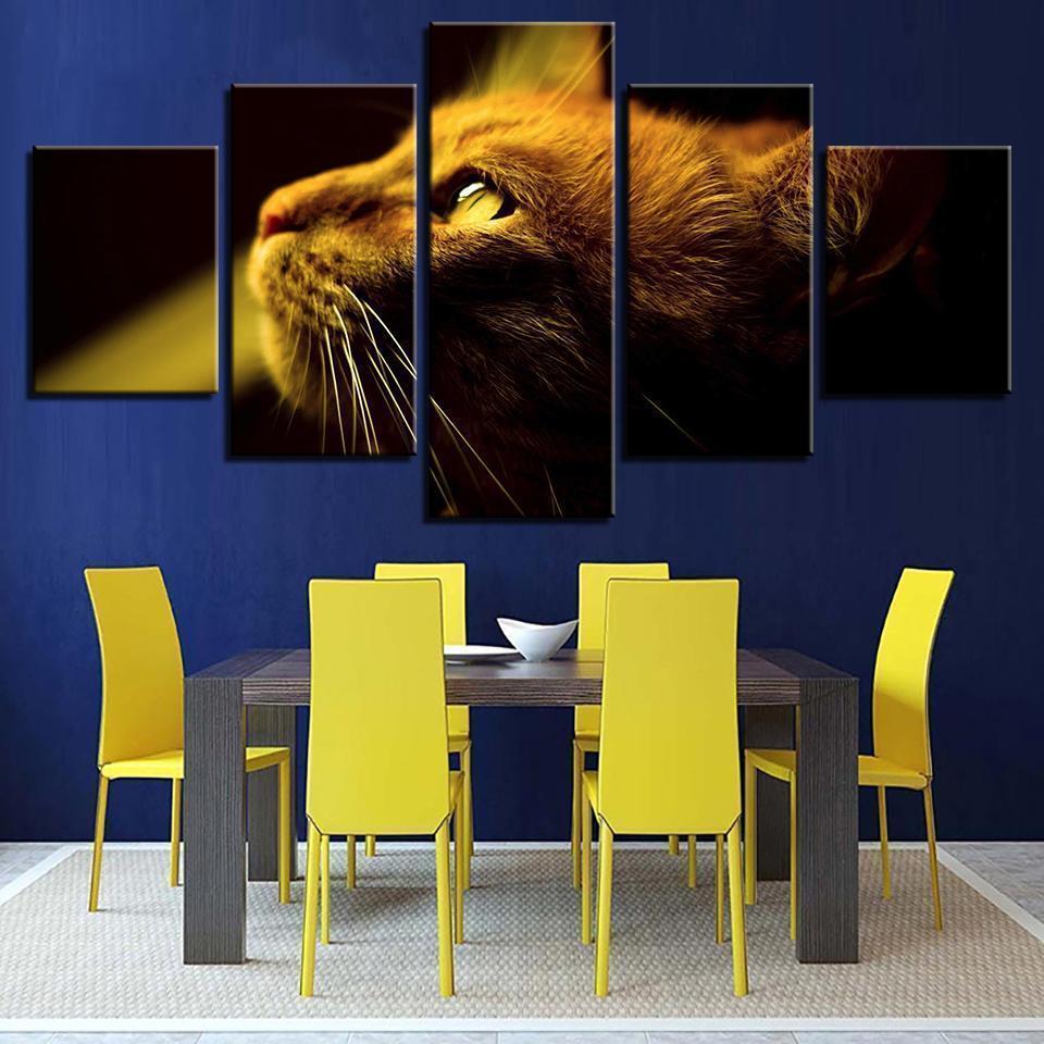 Cute Cat Animal Canvas Wall Art