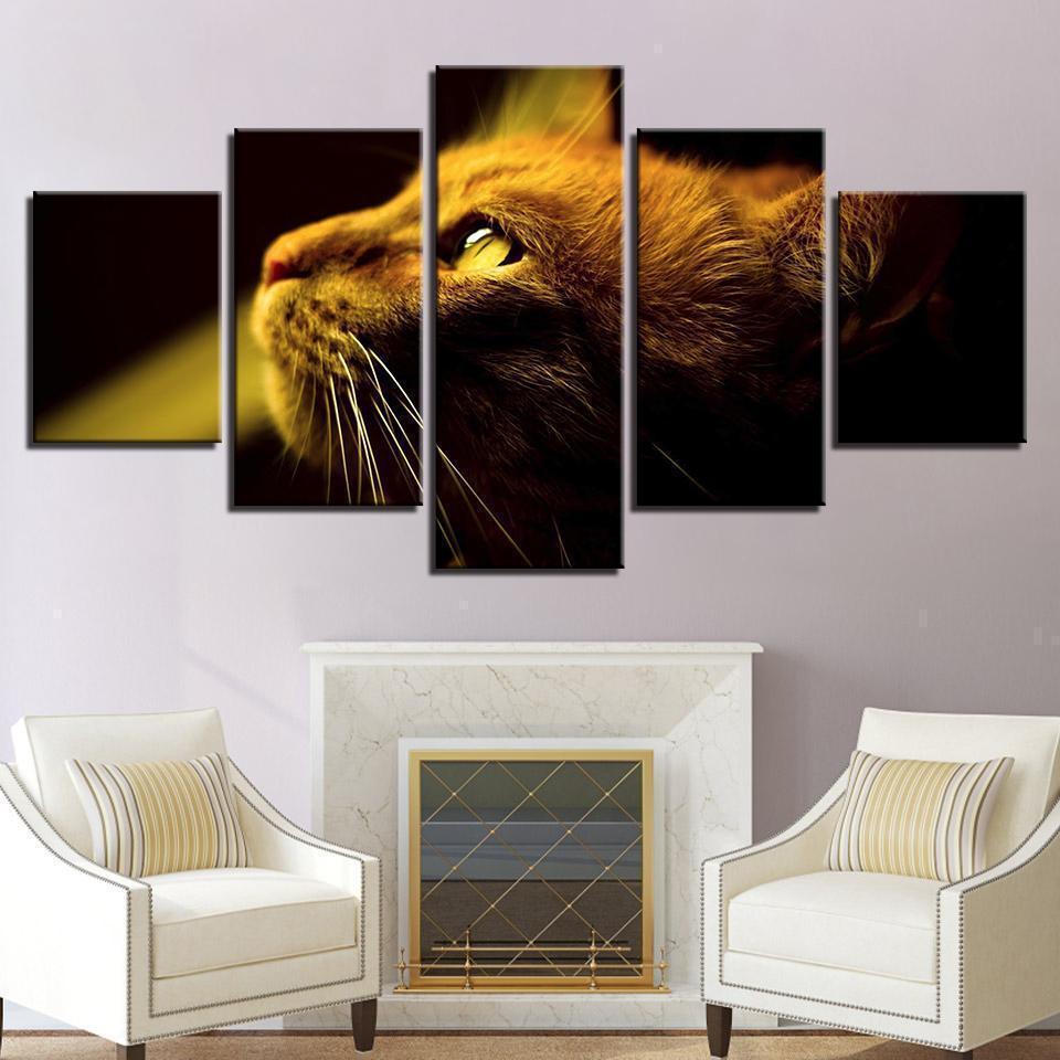 Cute Cat Animal Canvas Wall Art