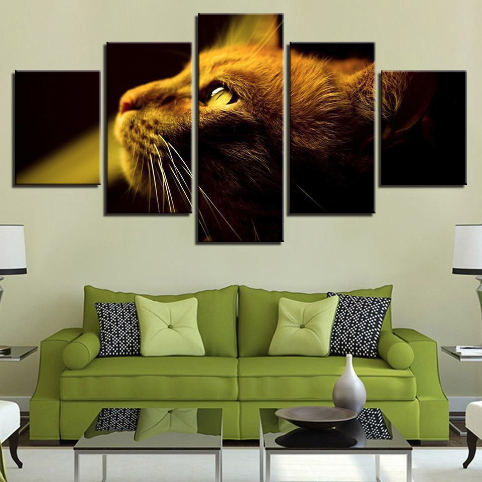 Cute Cat Animal Canvas Wall Art