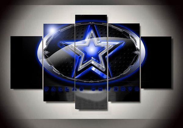 Dallas Cowboys 2  Football Canvas Wall Art