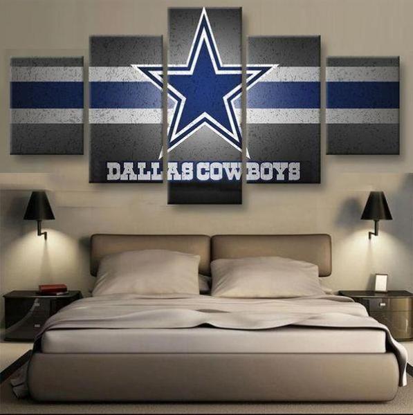 Dallas Cowboys Logo  Football Canvas Wall Art