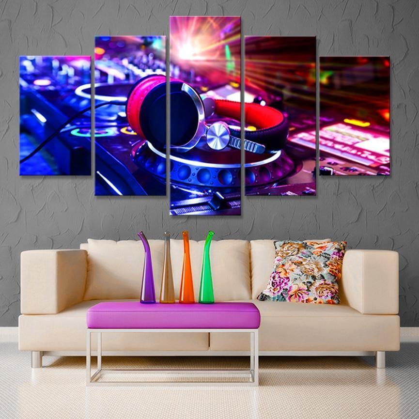 Dance Hall Of A Bar Music Canvas Wall Art