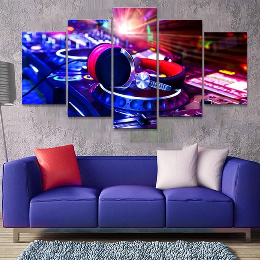 Dance Hall Of A Bar Music Canvas Wall Art