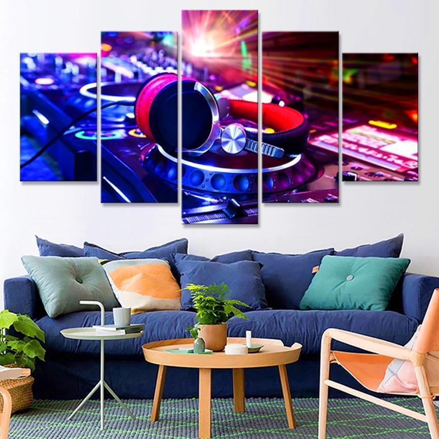 Dance Hall Of A Bar Music Canvas Wall Art