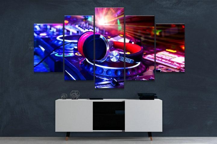 Dance Hall Of A Bar Music Canvas Wall Art
