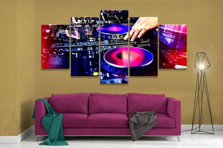 Dance Hall Of A Bar Music Canvas Wall Art