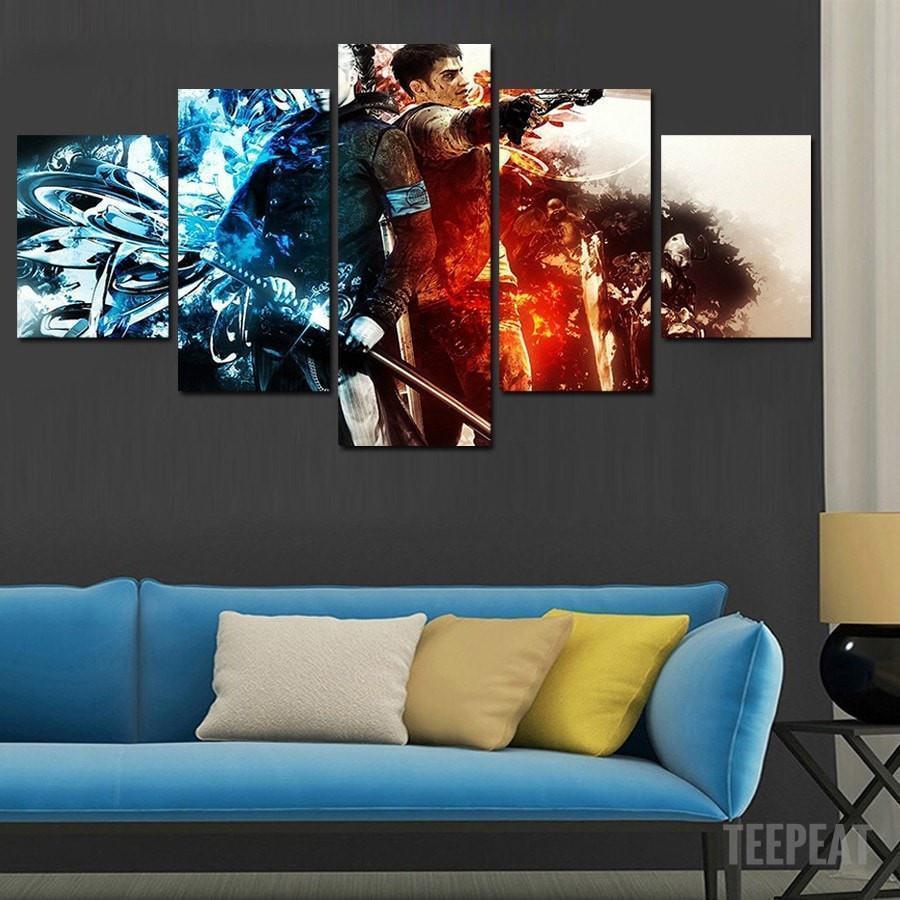 Dante And Vergil Movie Canvas Wall Art