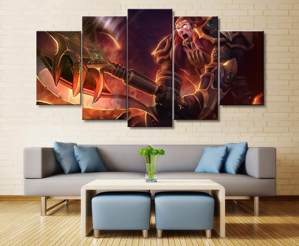 LOL League Of Legends Darius Gaming Canvas Wall Art