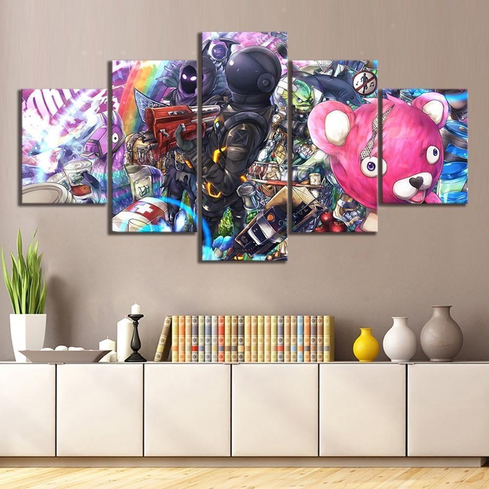 Dark Voyager Raven Fortnite Gaming Canvas Wall Art
