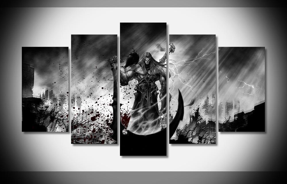 Darksiders Death Gaming Canvas Wall Art