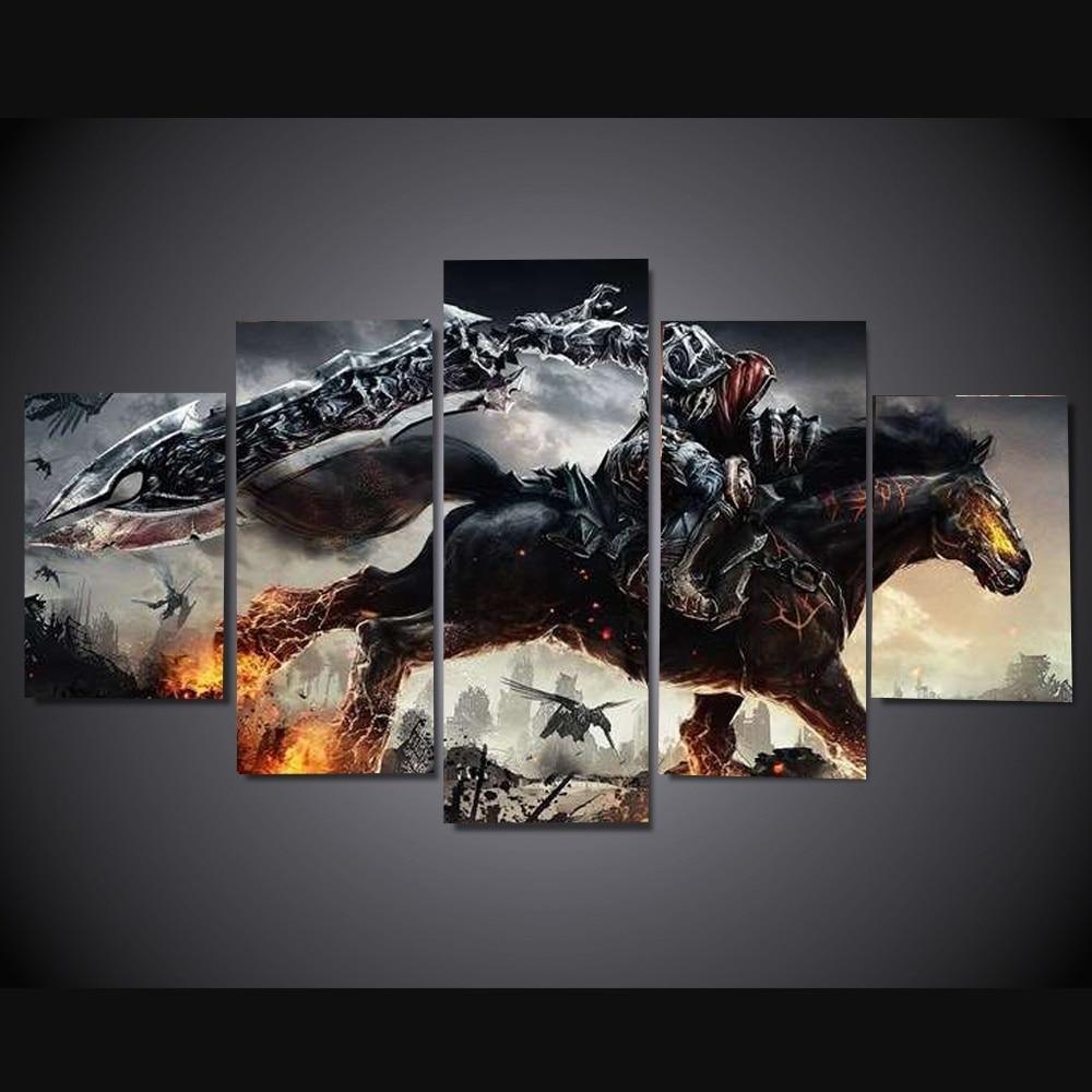 Darksiders Death Knight Gaming Canvas Wall Art
