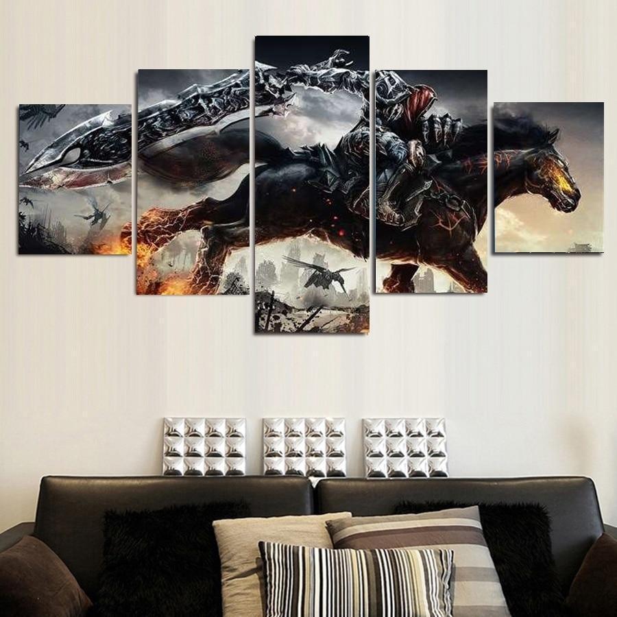 Darksiders Death Knight Gaming Canvas Wall Art
