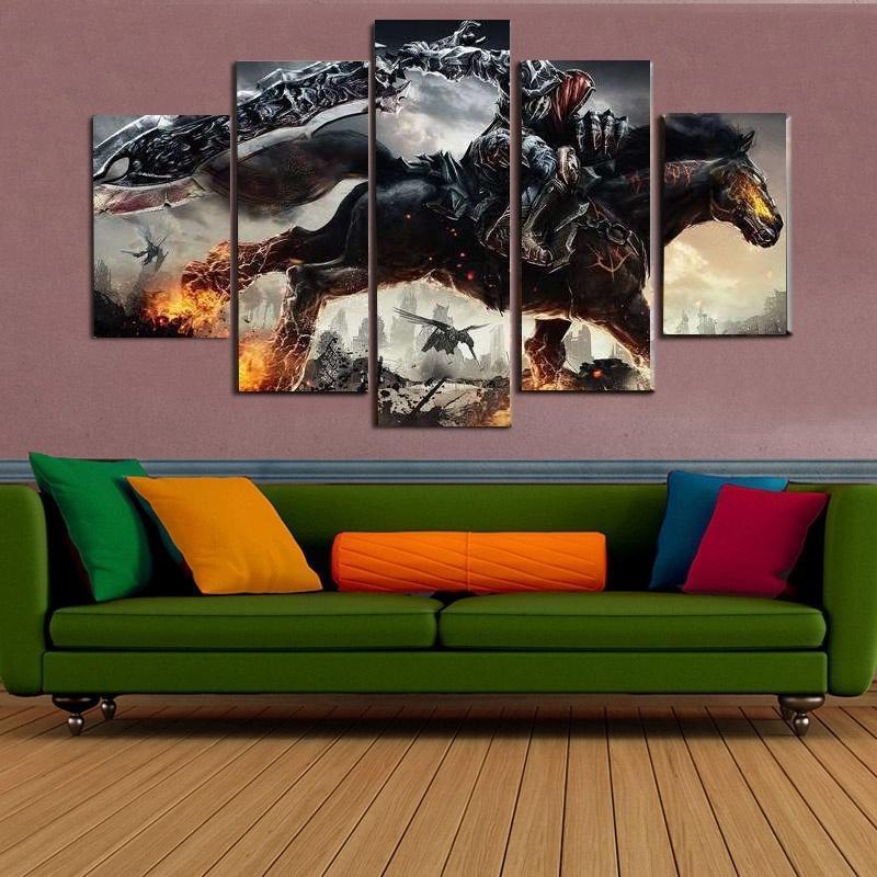 Darksiders Death Knight Gaming Canvas Wall Art