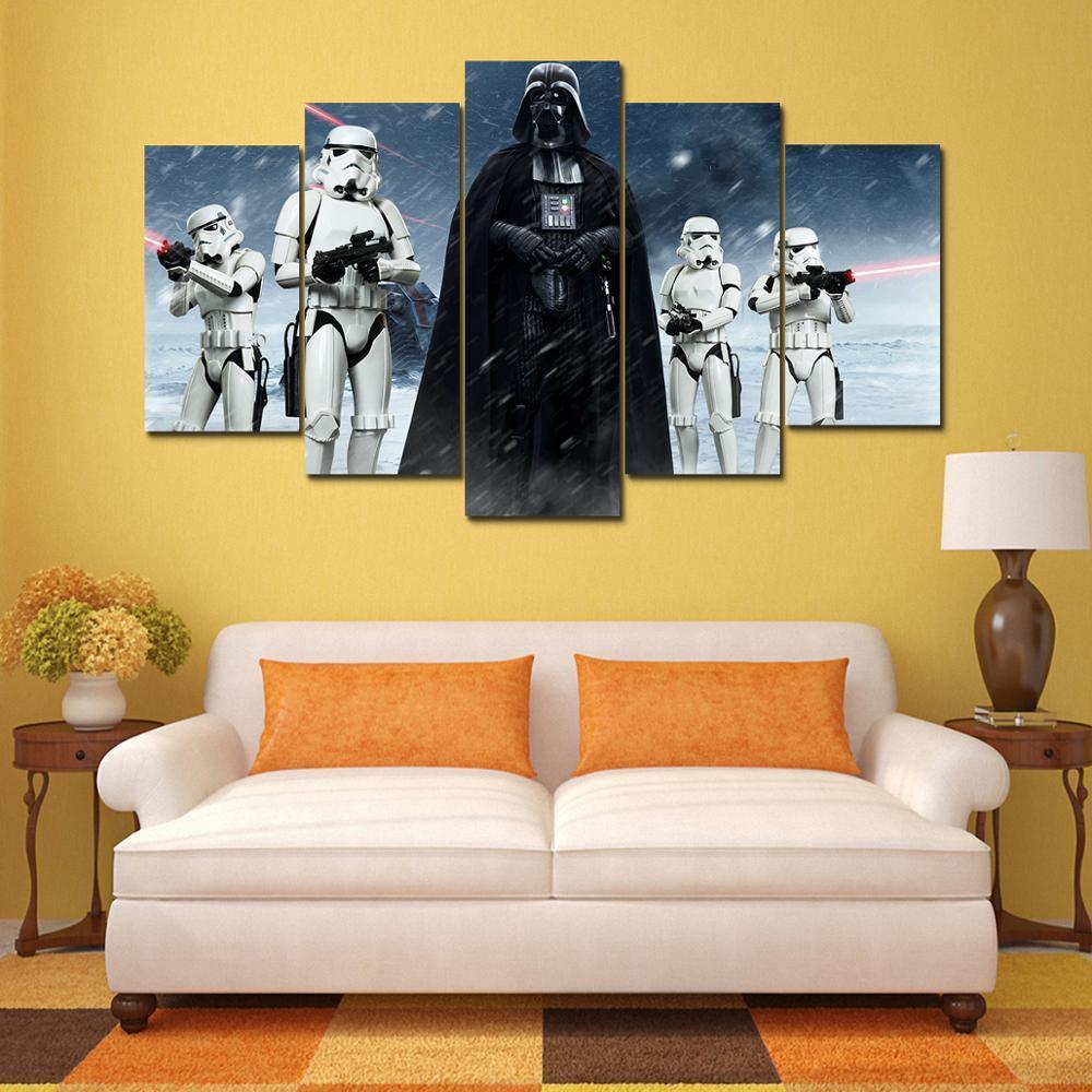 Darth Vader Force Star Wars Movie Canvas Wall Art