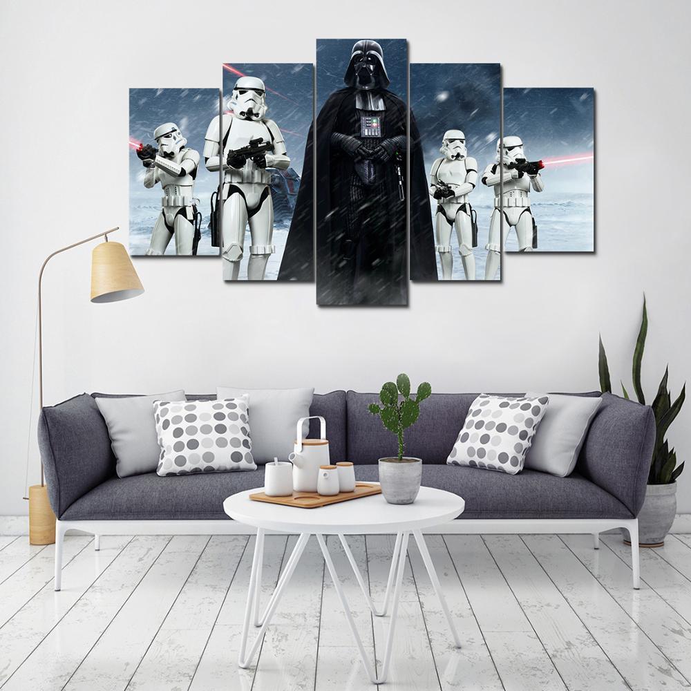 Darth Vader Force Star Wars Movie Canvas Wall Art
