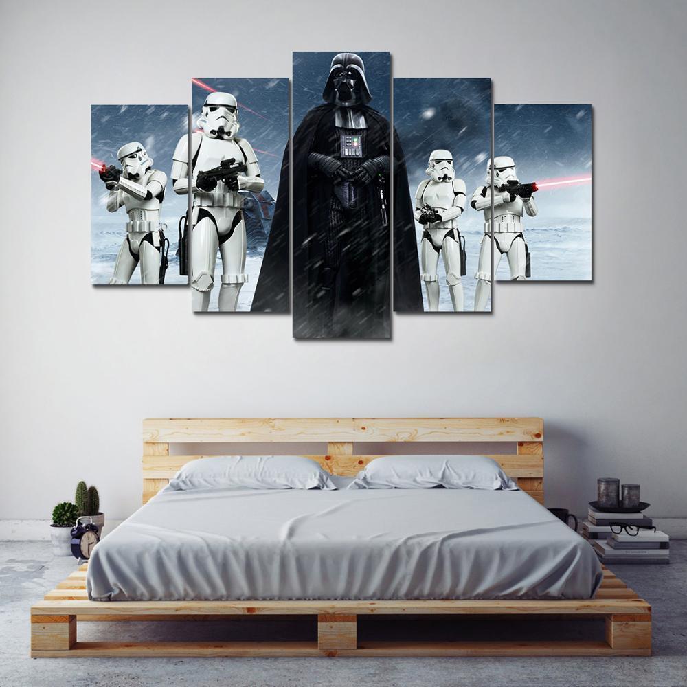 Darth Vader Force Star Wars Movie Canvas Wall Art