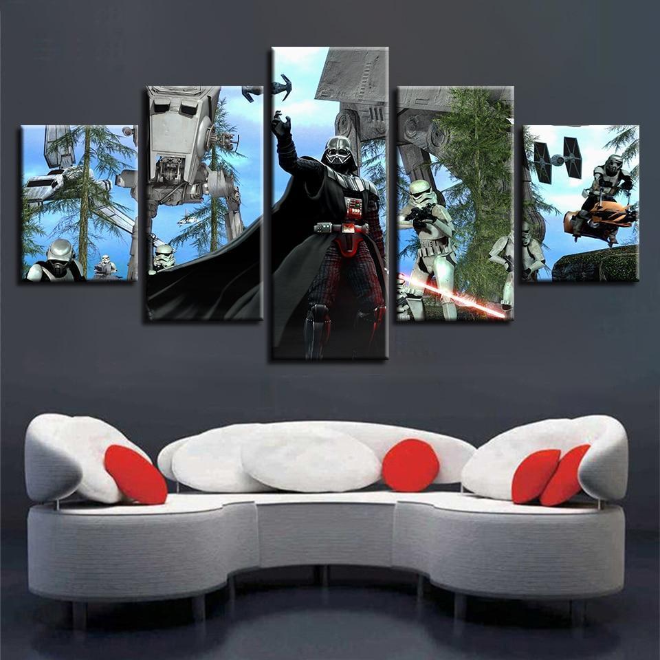 Darth Vader Framework Art Star Wars Movie Canvas Wall Art