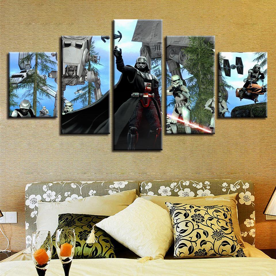 Darth Vader Framework Art Star Wars Movie Canvas Wall Art