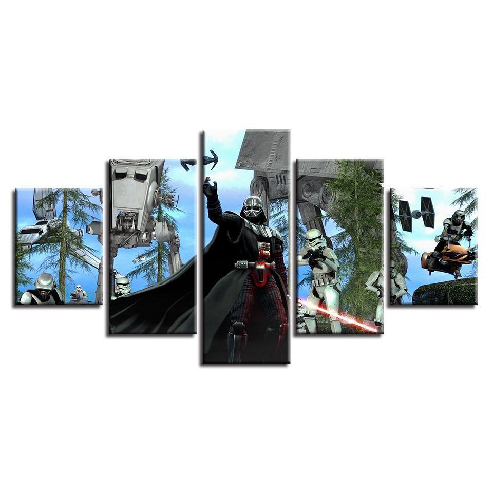 Darth Vader Framework Art Star Wars Movie Canvas Wall Art