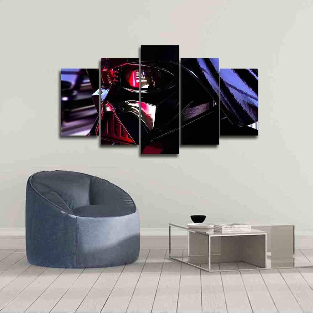 Darth Vader Reflection Star Wars Movie Canvas Wall Art