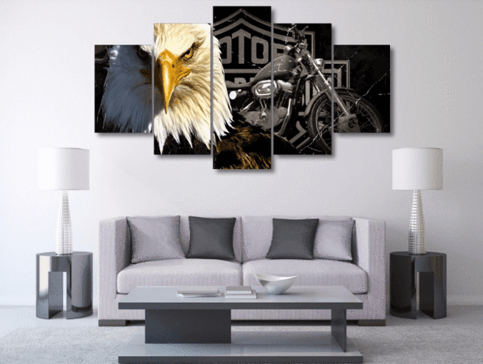 Davidson Eagle 2 Animal Canvas Wall Art