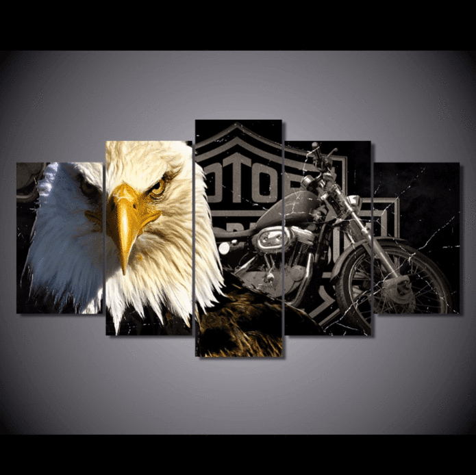 Davidson Eagle 2 Animal Canvas Wall Art